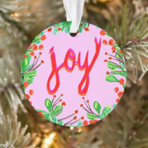 Christmas Foliage - Joy Ornament