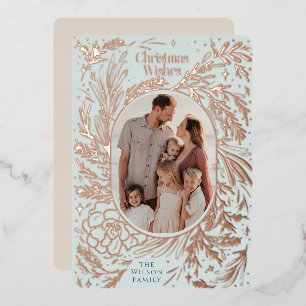 Christmas Foliage Light Blue