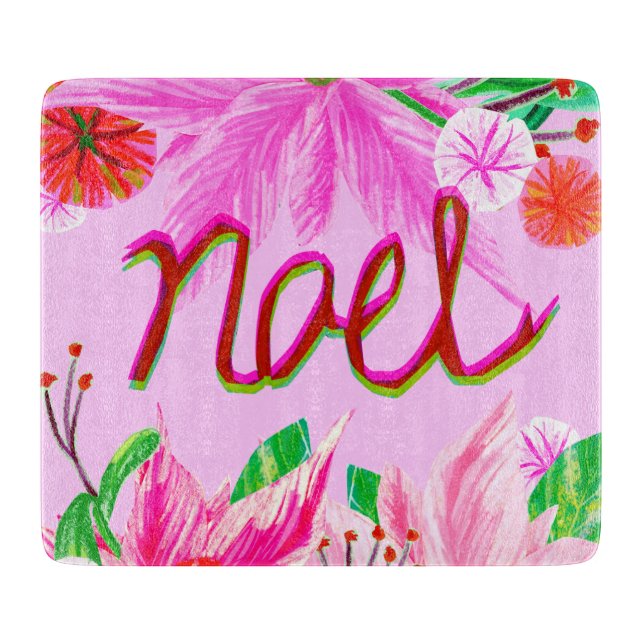 Christmas Foliage - Noel Cutting Board (Front)
