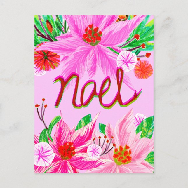Christmas Foliage - Noel Holiday Postcard (Front)