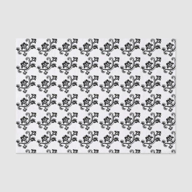 CHRISTMAS FOLK ART PATTERN Tissue Paper (Front)