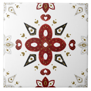 Christmas Folk Nordic Art Tile