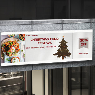 Christmas Food Festival Large  Banner