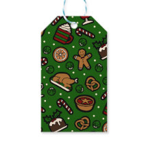 Christmas Food Gift Tag in Green