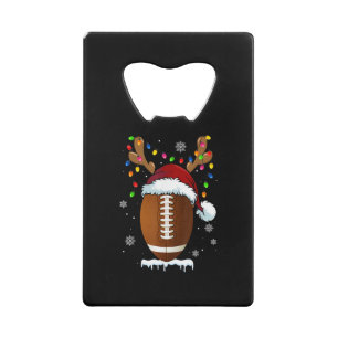 Christmas Football Ball Santa Lights Funny Boys Me