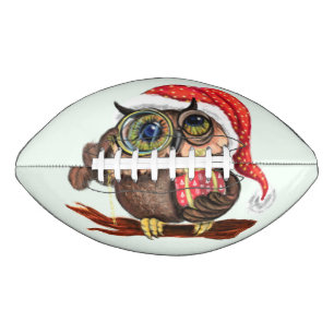 Christmas Football Gift Baby Owl with Gifts