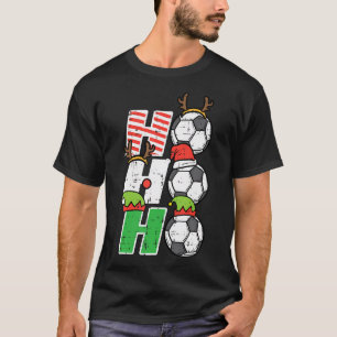 Christmas Football Ho Ho Ho Soccer Xmas Sport Men T-Shirt