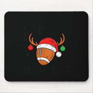 Christmas Football Pajama Shirt Santa Claus Matchi Mouse Pad