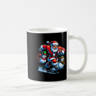Christmas Football Santa Playing Football  Coffee Mug