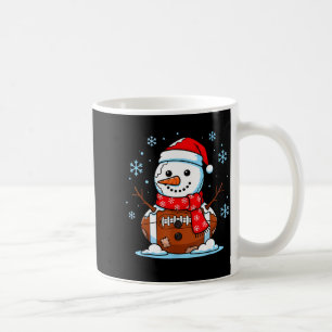 Christmas Football Snowman Kids Football Christmas Coffee Mug