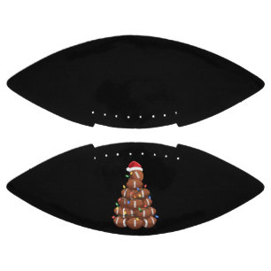 Christmas Football Tree Santa Hat Sports Team Xmas