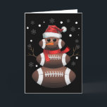 Christmas Footll Snowman Kids Footll Christmas Wom Card<br><div class="desc">Christmas Footll Snowman Kids Footll Christmas Women Men</div>