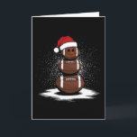 Christmas Footll Snowman Santa Claus Coach Men Wom Card<br><div class="desc">Christmas Footll Snowman Santa Claus Coach Men Women Kids</div>