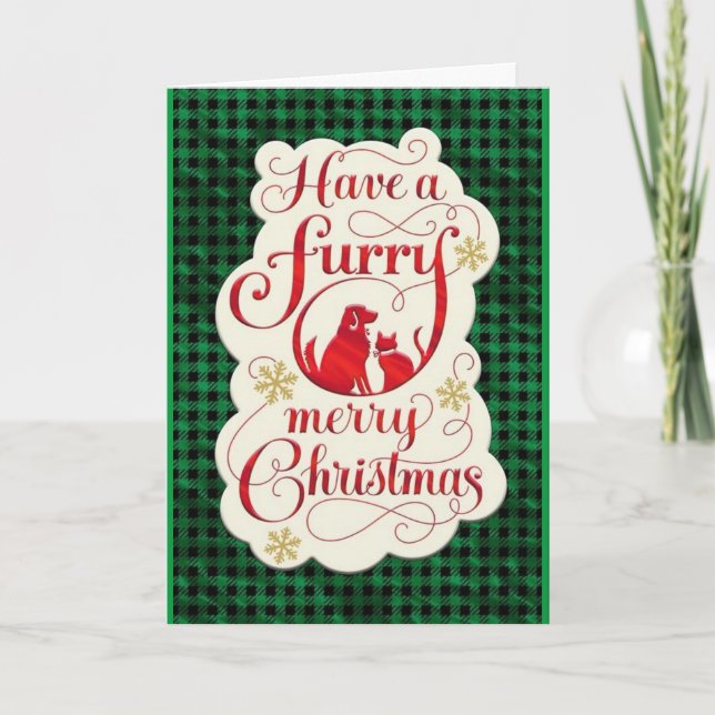 CHRISTMAS FOR DOG GROOMER/VETERINARIAN/MORE CARD (Front)