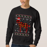 Christmas For Goat  Santa Buffalo Plaid Sweatshirt<br><div class="desc">Christmas For Goat  Santa Buffalo Plaid</div>
