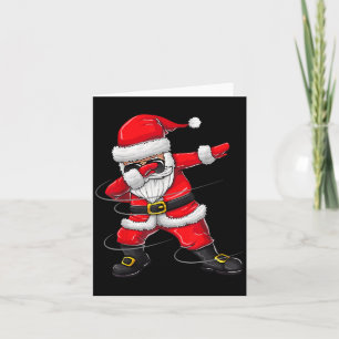 Christmas For Kids Dabbing Santa Boy Girl Xmas Gif Card