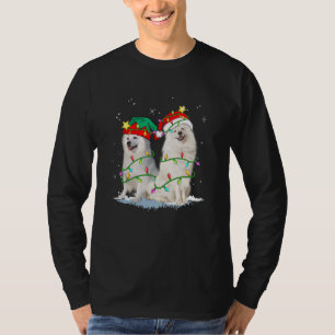 Christmas for men women kids Santa ELF Eskimo Dog T-Shirt