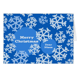 Christmas for Niece, Snowflakes Modern Design