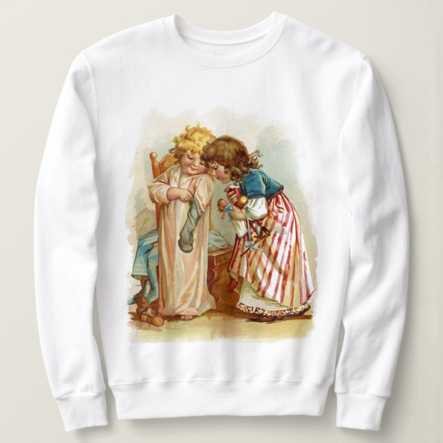 Christmas For Sisters Holiday Sweatshirt (Design Front)