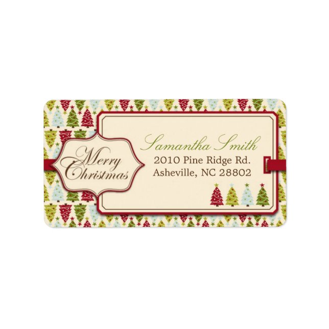 Christmas Forest Address Label (Front)
