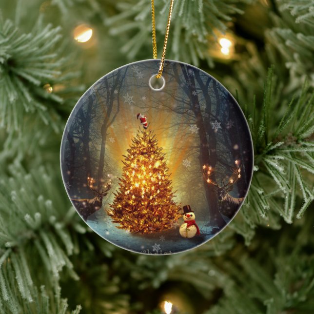Christmas Forest                                 . Ceramic Tree Decoration (Tree)