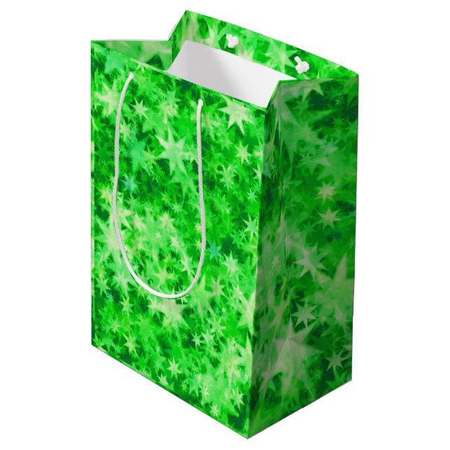 Christmas Forest Glow Medium Gift Bag (Back Angled)