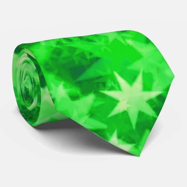 Christmas Forest Glow Tie (Rolled)