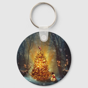 Christmas Forest                                 . Key Ring