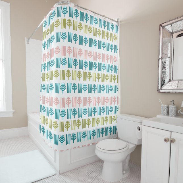 Christmas Forest  Shower Curtain (In Situ)