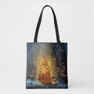 Christmas Forest                                 . Tote Bag