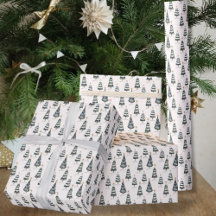 Christmas Forest Tree Pattern Modern