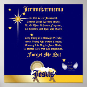 Christmas Forget Me Not Poem-Customise Poster