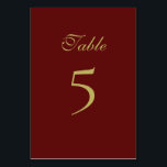 Christmas formal Table Number Card<br><div class="desc">Christmas formal Table Number Card</div>