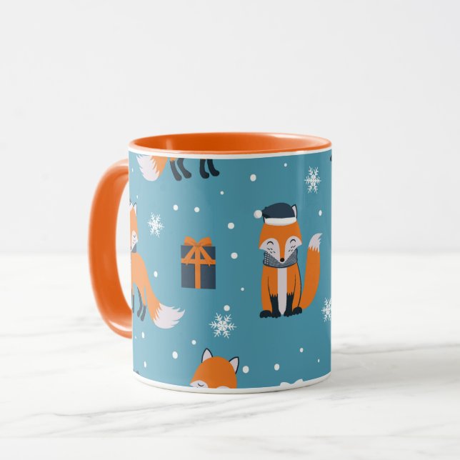 Christmas Fox Combo Mug, 325 ml Mug (Front Left)