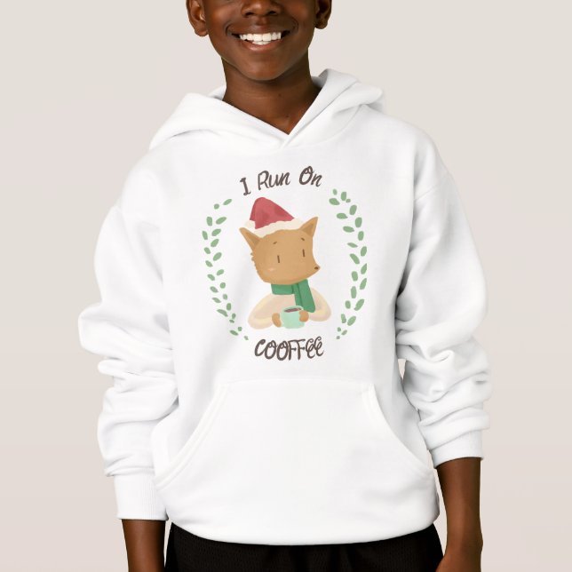 Christmas Fox Loves Coffee (Front)