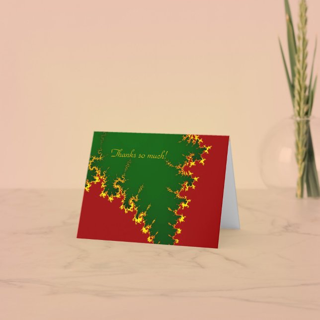 Christmas Fractal Thank You Card (Creator Uploaded)