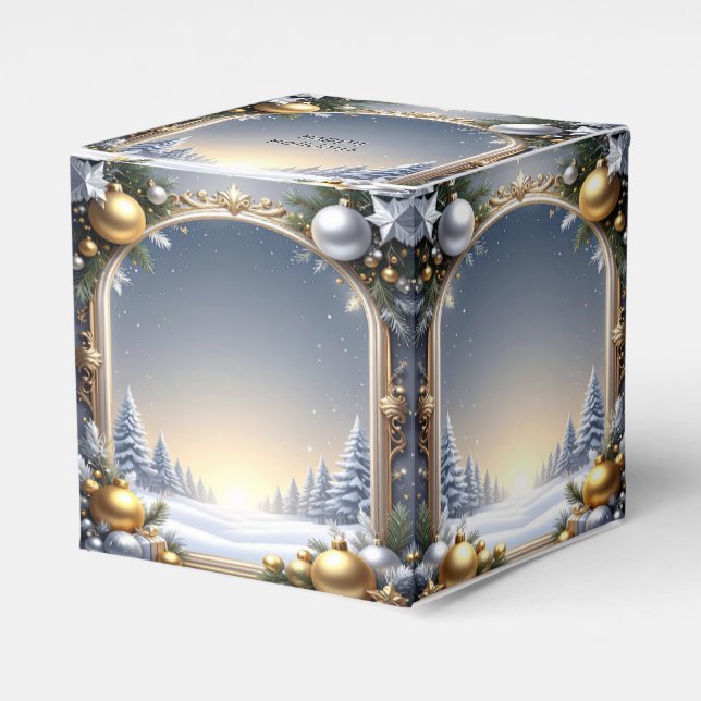 Christmas Frame Holiday Favour Box (Front Side)