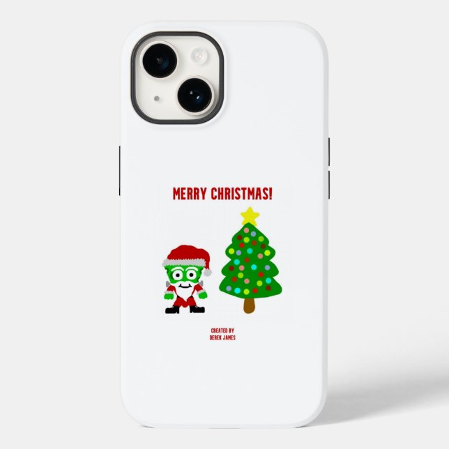Christmas FrankenCheese Apple iPhone 14 Case (Back)