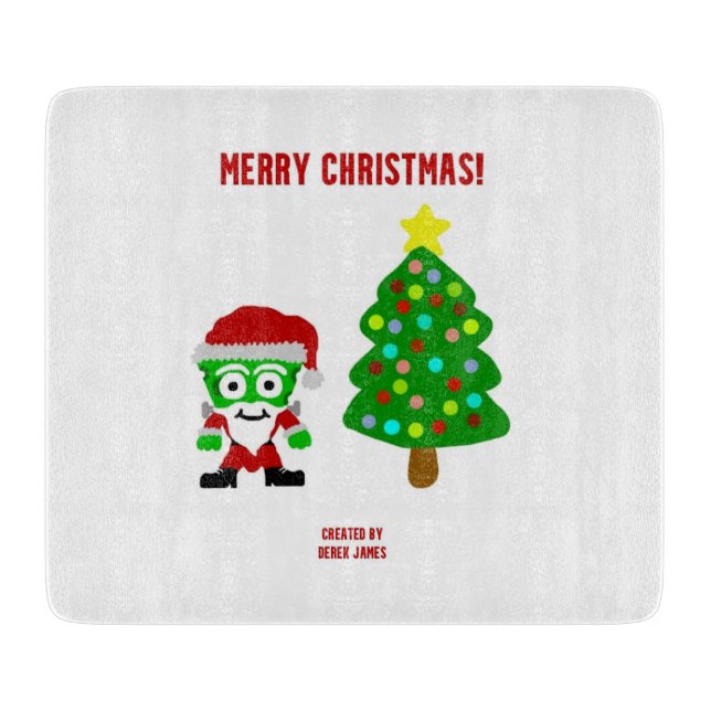 Christmas FrankenCheese Cutting Board (Front)