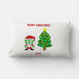 Christmas FrankenCheese Lumbar Pillow