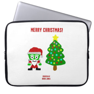 Christmas FrankenCheese Neoprene Laptop Sleeve
