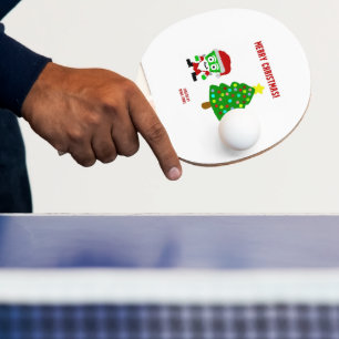 Christmas FrankenCheese Ping Pong Paddle