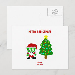 Christmas FrankenCheese Postcard