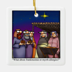 Christmas Frankincense & Myrrh Humour Ornament