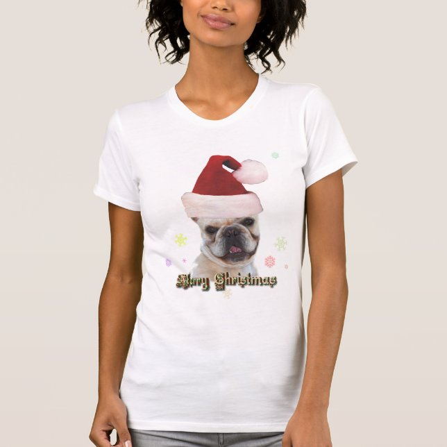 Christmas french bulldog camisole T-Shirt (Front)