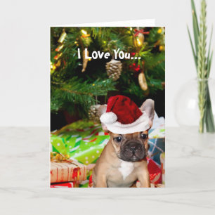 Christmas French Bulldog Holiday Card