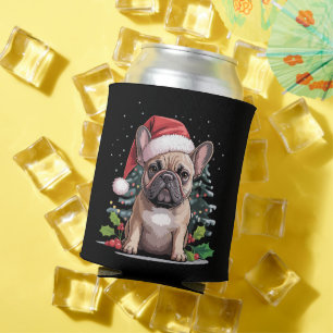Christmas French Bulldog Lover Dog Mum Funny Can Cooler
