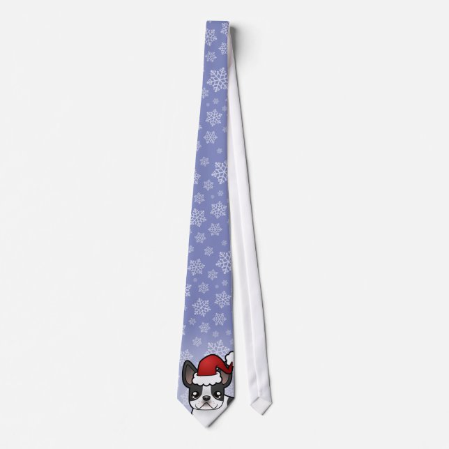Christmas French Bulldog Tie (Front)