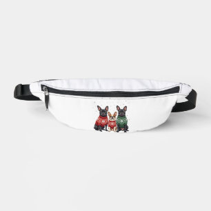 Christmas French Bulldogs Xmas Frenchie Dog 2 Bum Bags