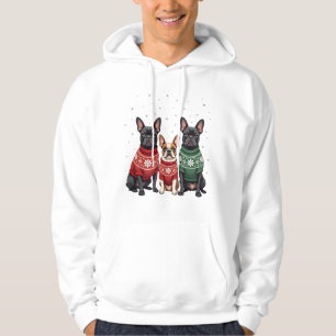 Christmas French Bulldogs Xmas Frenchie Dog 2 Hoodie